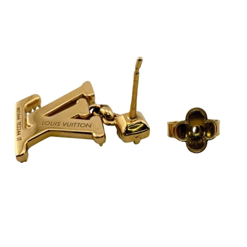 LOUIS VUITTON Gold Earrings - Picture 6 of 8